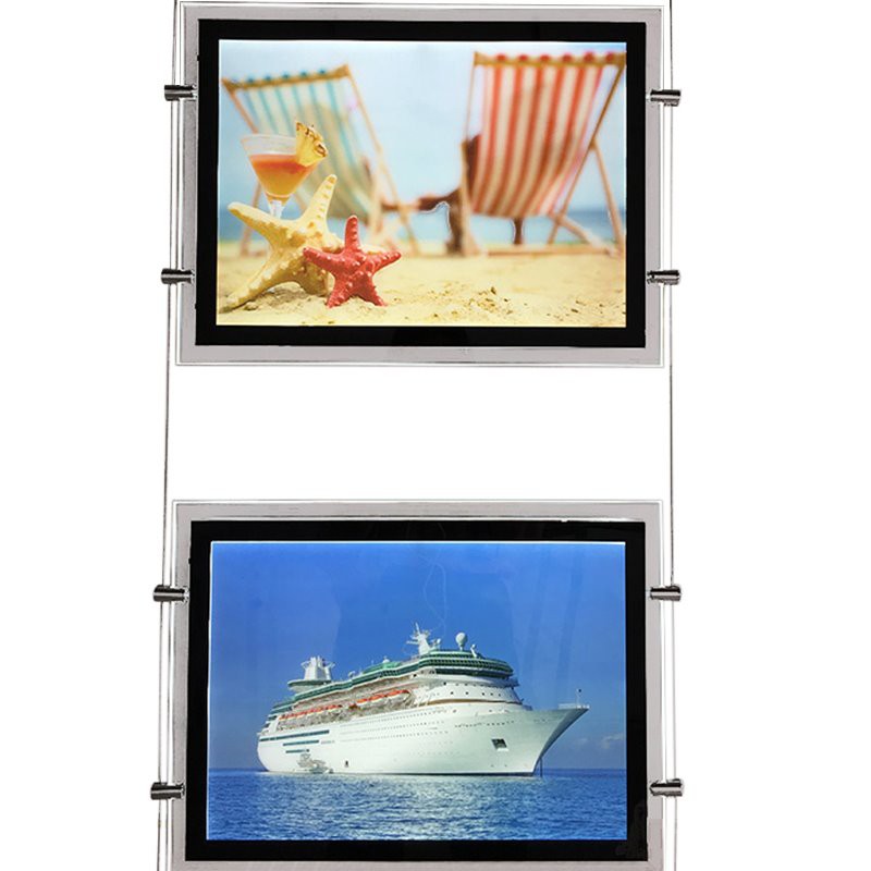 Oval Shape Crystal Illuminated Light Box